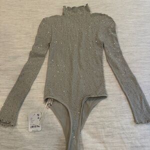 Free people rhinestone bodysuit